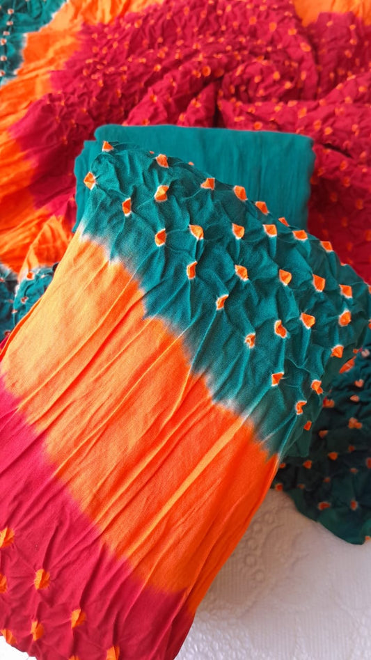 Green 3-Piece Premium Chunri Lawn Collection