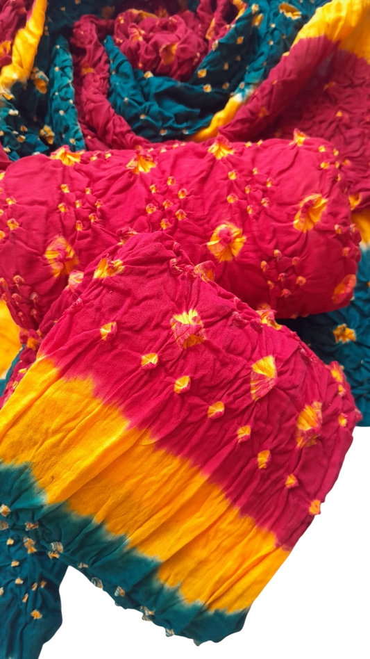 Red Classic 3-Piece Chunri Lawn Collection