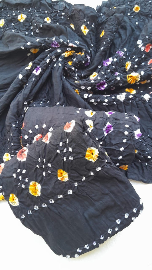 Balck Classic 3-Piece Chunri Lawn Collection