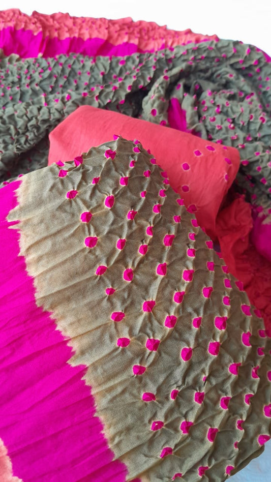 Orange 3-Piece Premium Chunri Lawn Collection