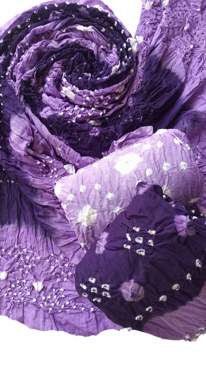 Puple Classic 3-Piece Chunri Lawn Collection