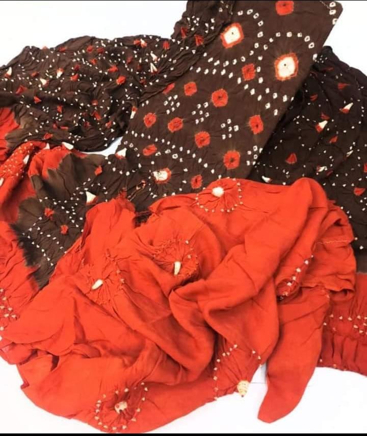 Soft Arabic Linen Chunri 3-Pc Dress