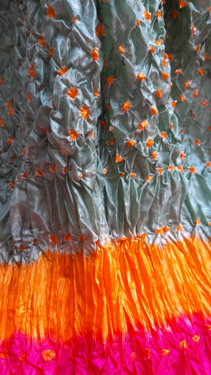 Green Silk Chunri Dupatta
