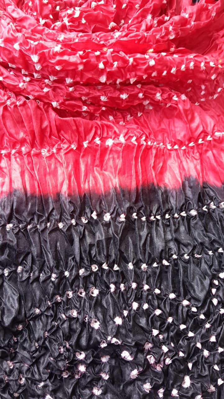 Red Silk Chunri Dupatta