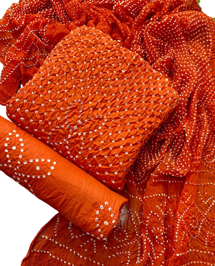 Exclusive 3-Piece Chunri Lawn Collection (Handmade)