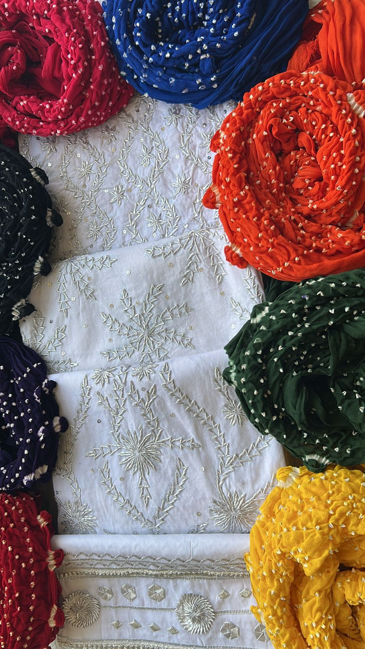 Gotta Cotton Shirt & Chiffon Chunri Dupatta – 2 Piece Collection