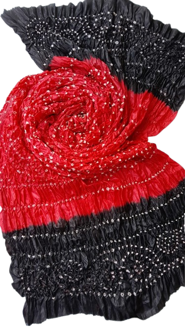 Red Silk Chunri Dupatta