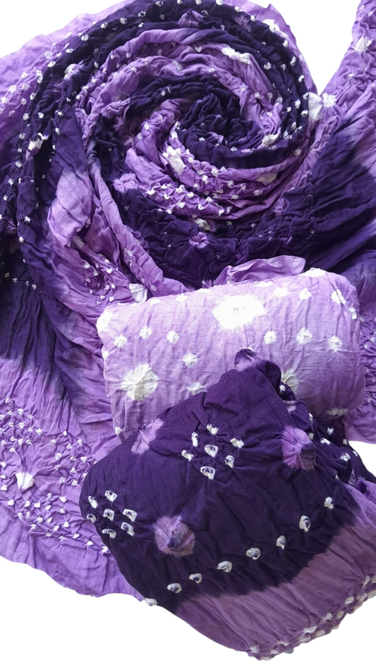 Puple Classic 3-Piece Chunri Lawn Collection