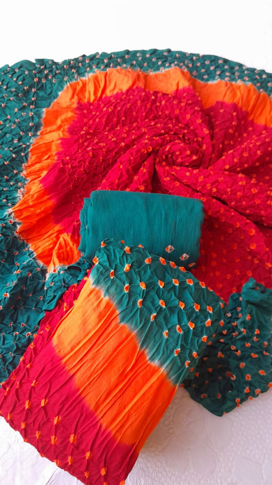 Green 3-Piece Premium Chunri Lawn Collection