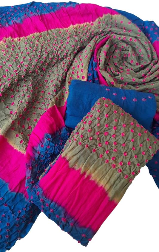 Blue 3-Piece Premium Chunri Lawn Collection