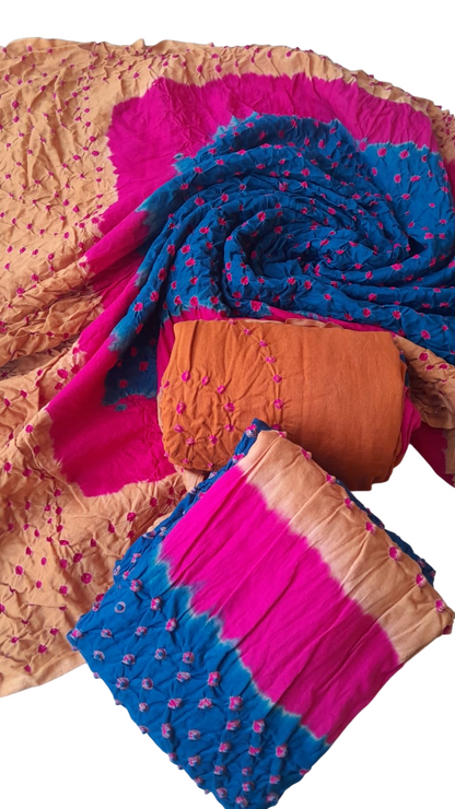 Brown 3-Piece Premium Chunri Lawn Collection