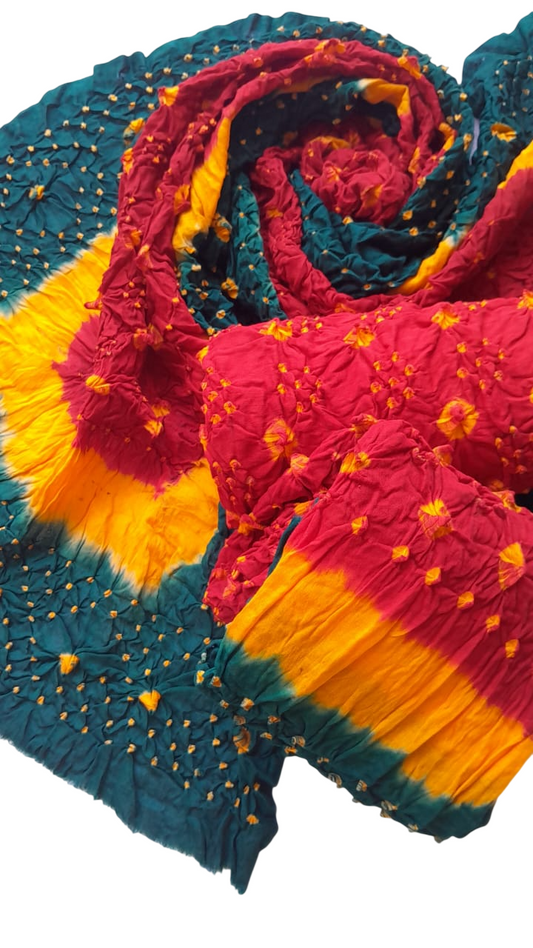 Red Classic 3-Piece Chunri Lawn Collection