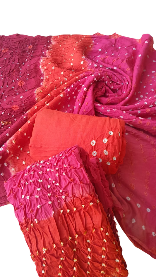 Pink 3-Piece Premium Chunri Lawn Collection