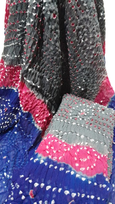 Grey Bamper Chiffon 2 Piece Chunri Collection