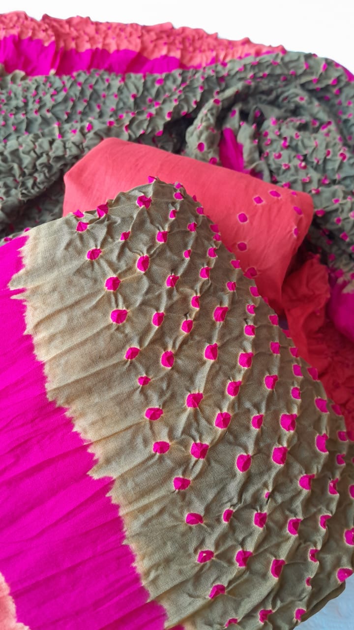 Orange 3-Piece Premium Chunri Lawn Collection