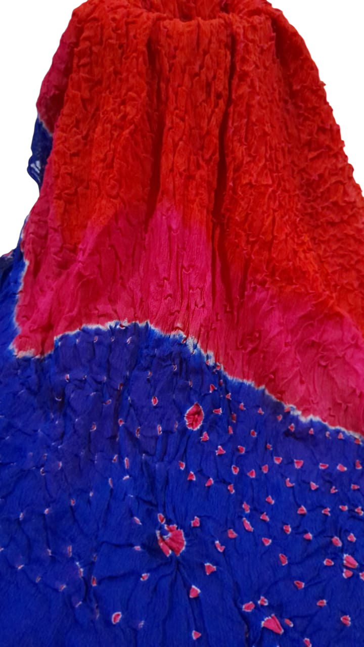 Multi Color Bamper Chiffon Chunri Dupatta