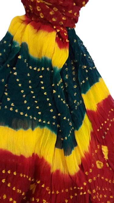 Red Bamper Chiffon Chunri Dupatta