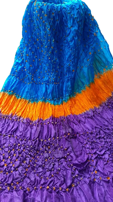 Blue Silk Chunri Dupatta