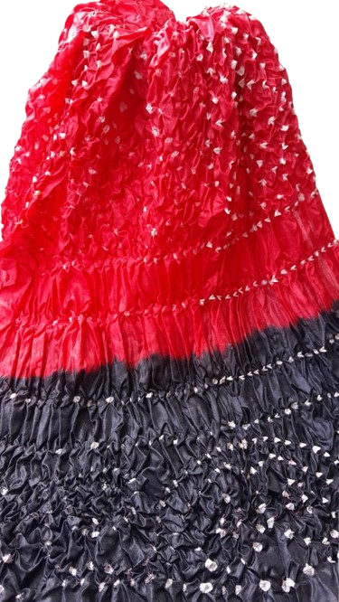 Red Silk Chunri Dupatta