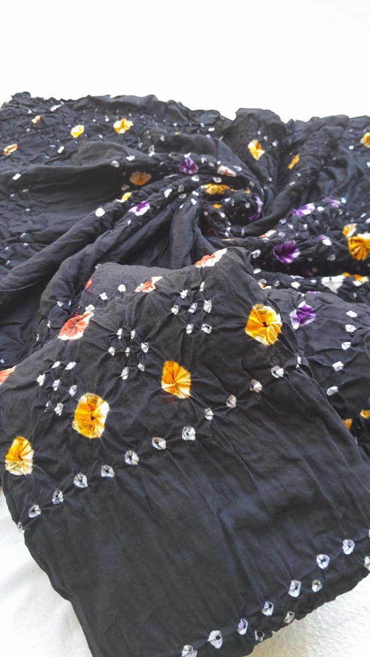 Balck Classic 3-Piece Chunri Lawn Collection