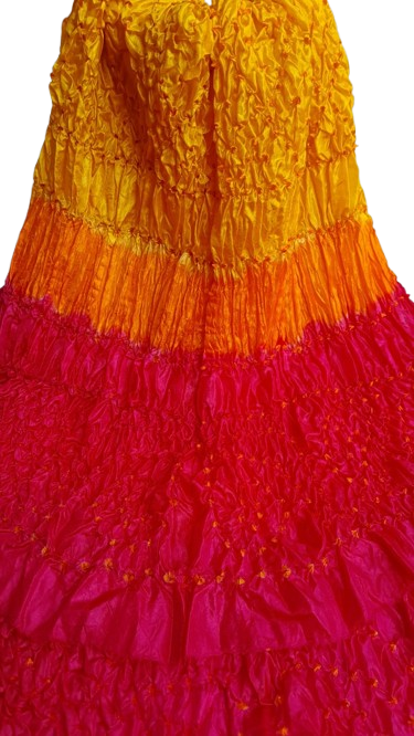 Yellow Silk Chunri Dupatta