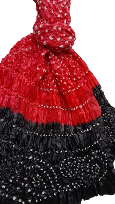 Red Silk Chunri Dupatta