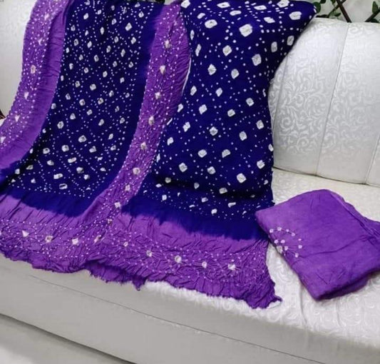 Soft Arabic Linen Chunri  3-Pc Dress