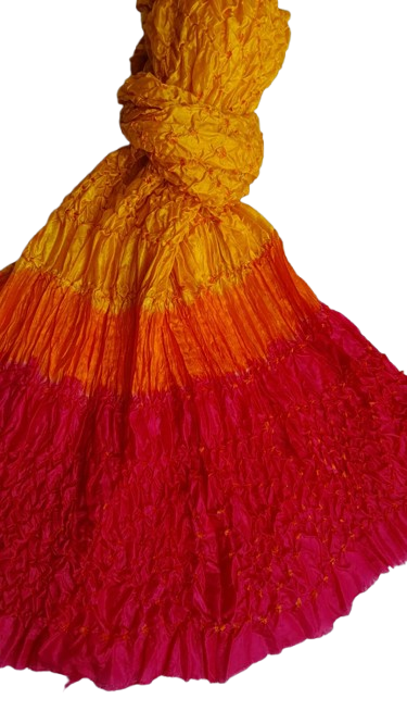 Yellow Silk Chunri Dupatta