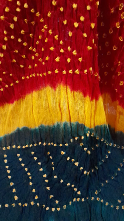 Red Bamper Chiffon Chunri Dupatta