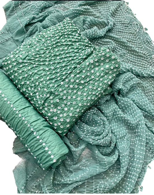 Exclusive 3-Piece Chunri Lawn Collection (Handmade)