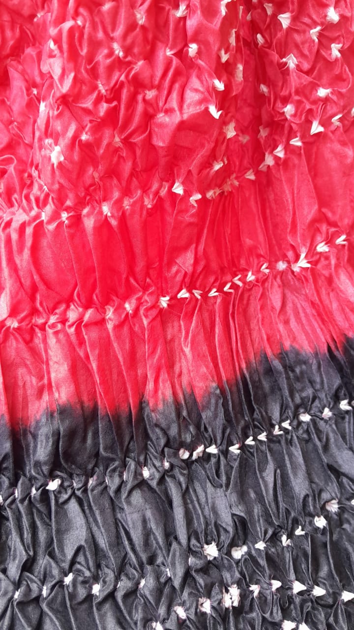 Red Silk Chunri Dupatta