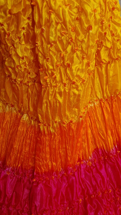 Yellow Silk Chunri Dupatta