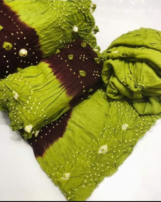 Soft Arabic Linen Chunri  3-Pc Dress