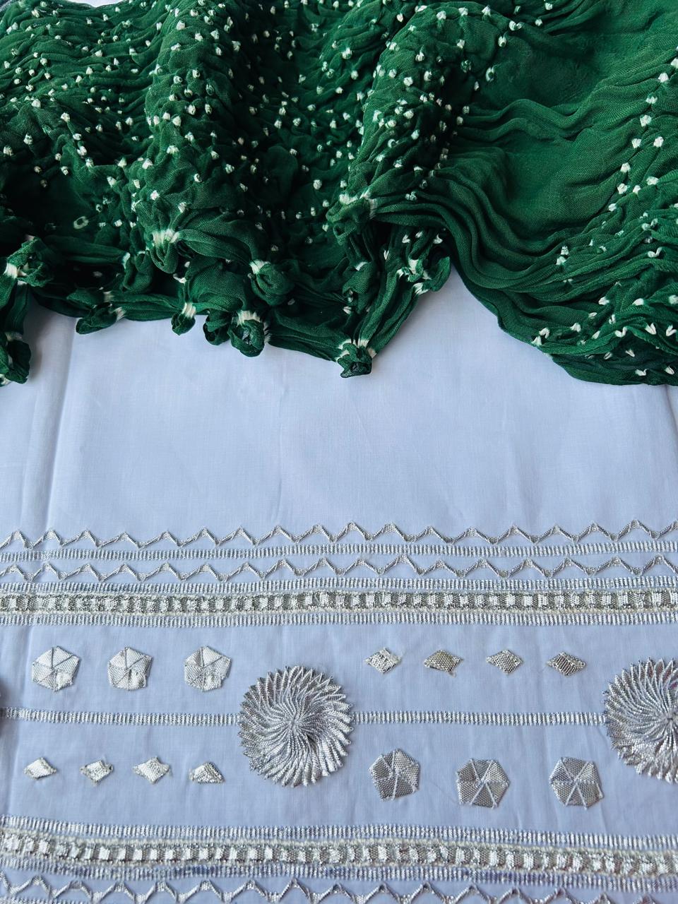 Gotta Cotton Shirt & Chiffon Chunri Dupatta – 2 Piece Collection