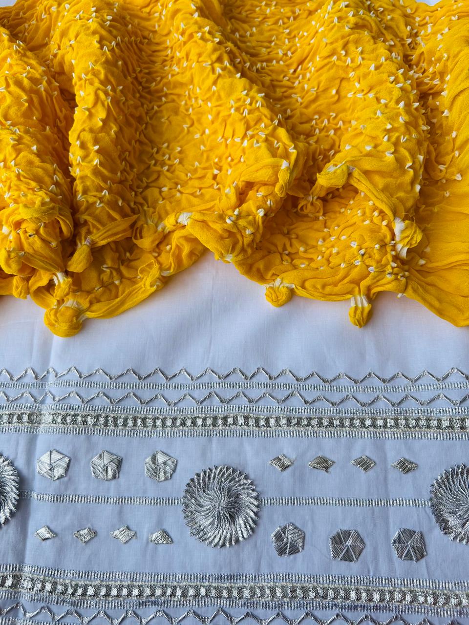 Gotta Cotton Shirt & Chiffon Chunri Dupatta – 2 Piece Collection