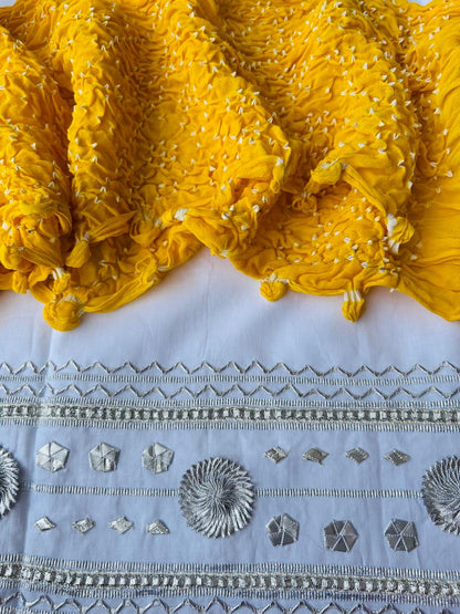 Gotta Cotton Shirt & Chiffon Chunri Dupatta – 2 Piece Collection