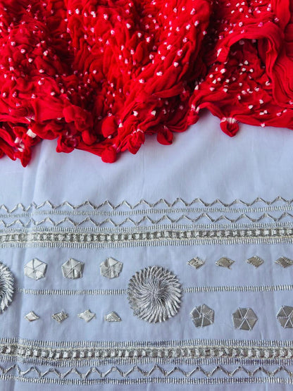 Gotta Cotton Shirt & Chiffon Chunri Dupatta – 2 Piece Collection