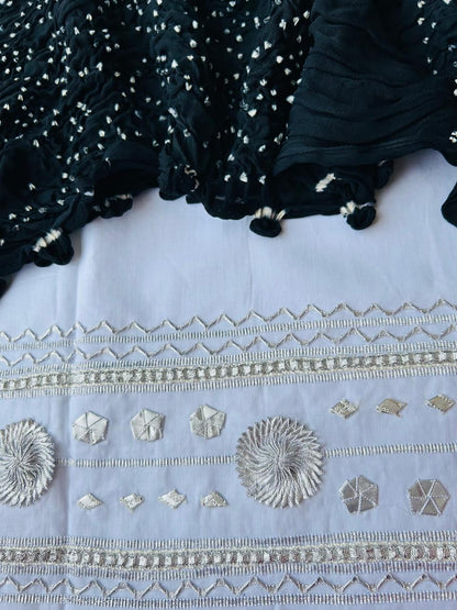 Gotta Cotton Shirt & Chiffon Chunri Dupatta – 2 Piece Collection