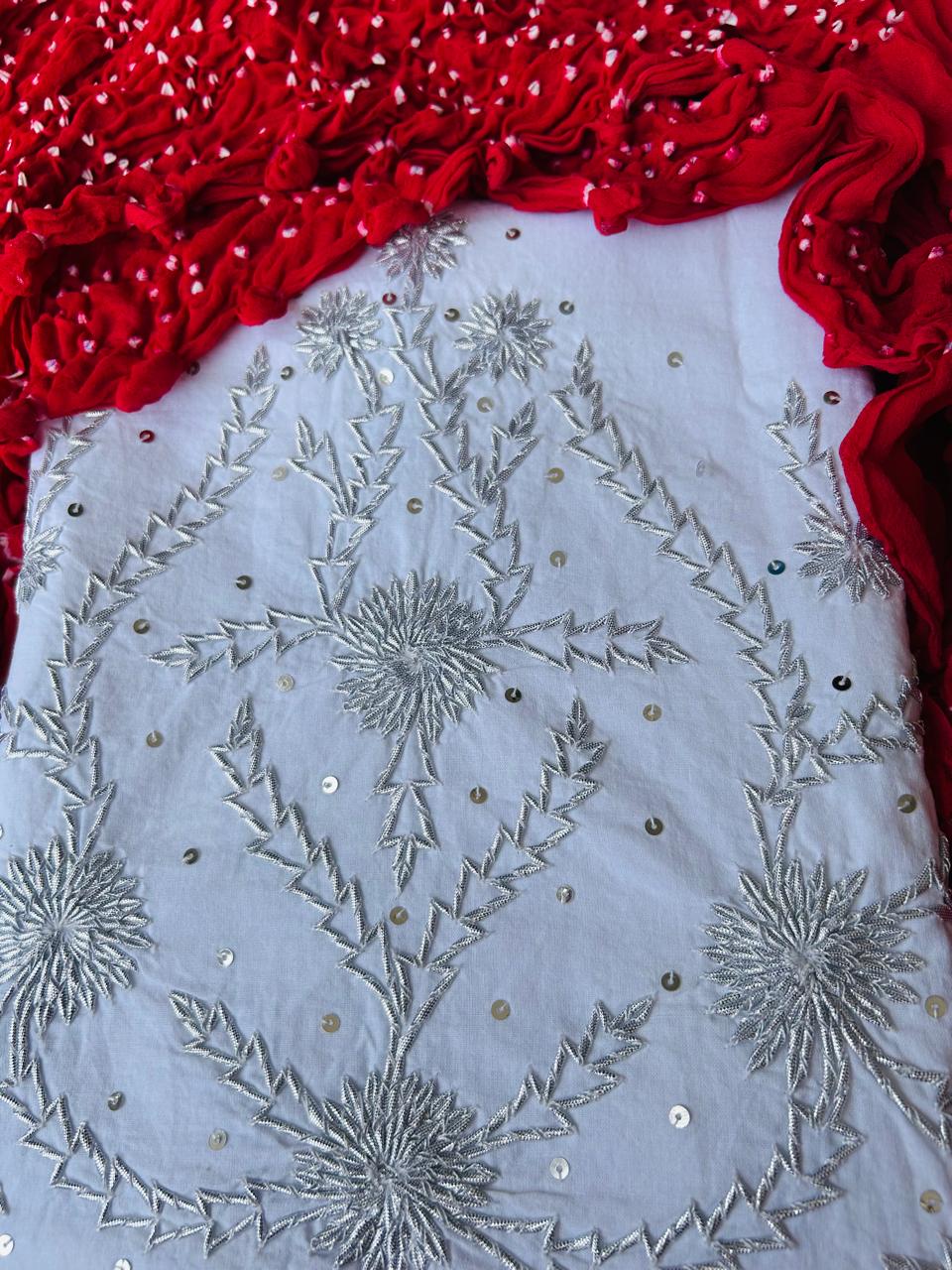 Gotta Cotton Shirt & Chiffon Chunri Dupatta – 2 Piece Collection
