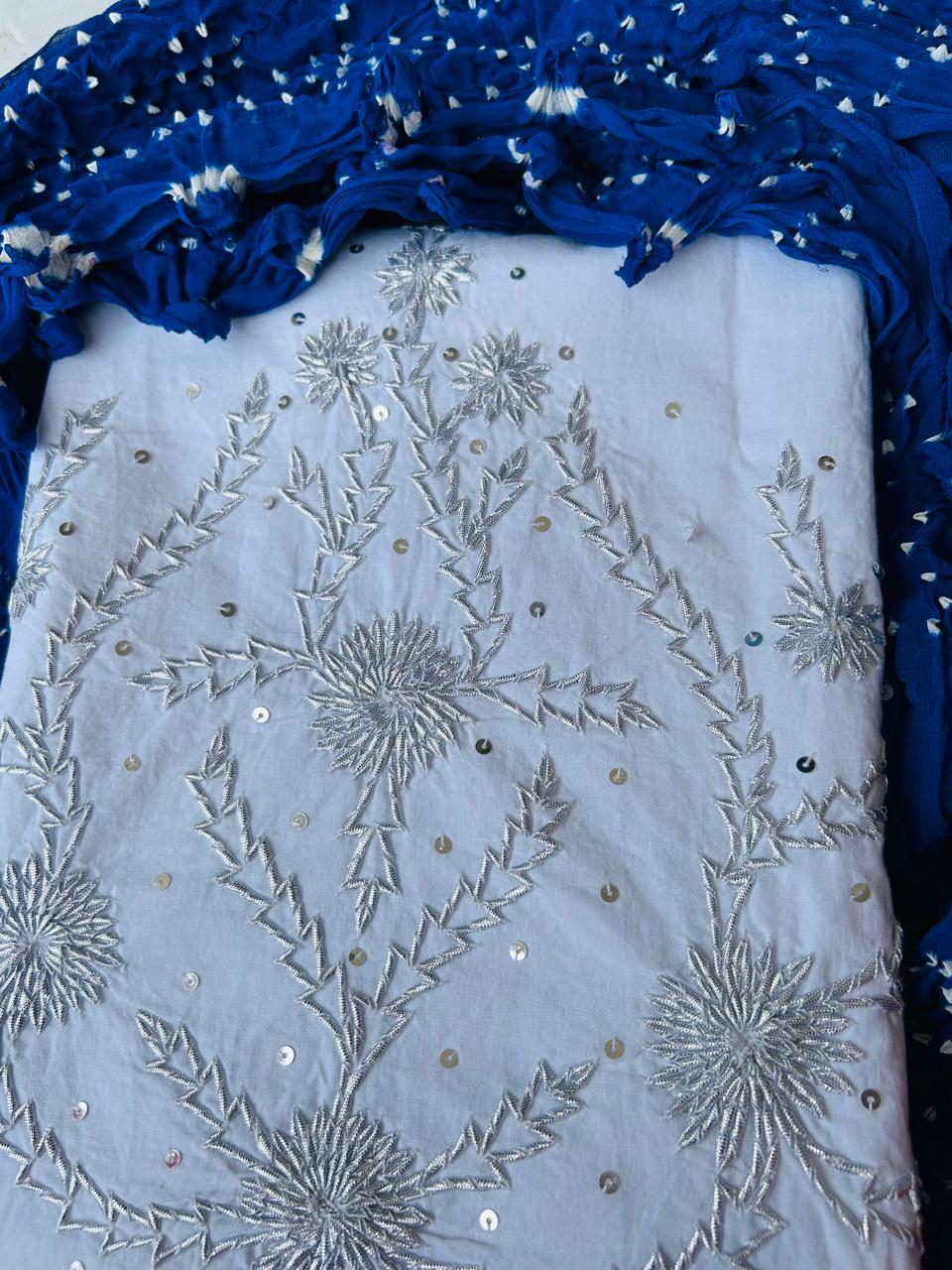 Gotta Cotton Shirt & Chiffon Chunri Dupatta – 2 Piece Collection