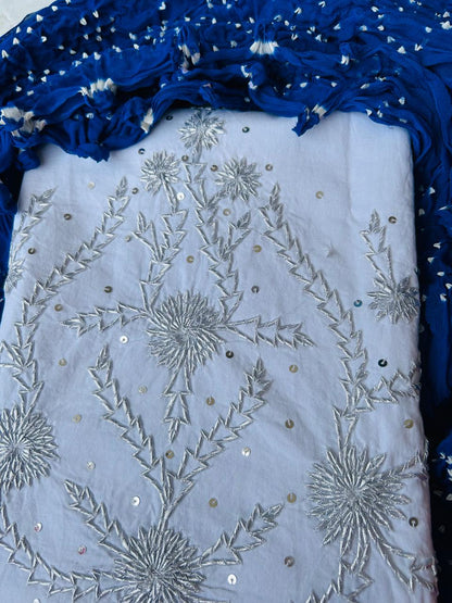 Gotta Cotton Shirt & Chiffon Chunri Dupatta – 2 Piece Collection