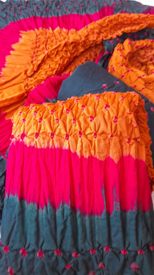 Light Brown & Green 3-Piece Premium Chunri Lawn Collection