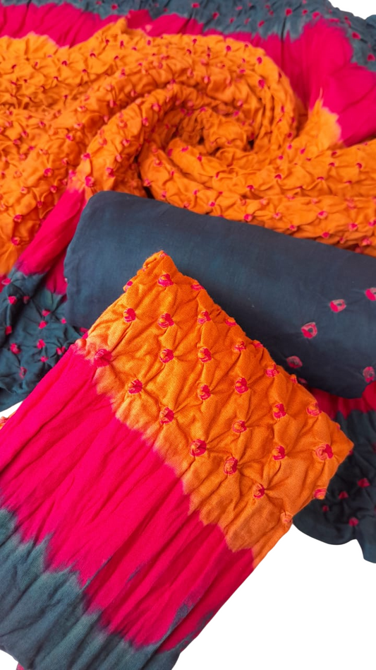 Light Brown & Green 3-Piece Premium Chunri Lawn Collection